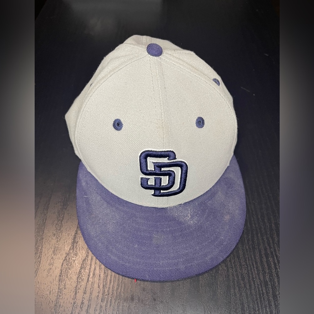 New Era San Diego Padres Two-Tone Gray and Purple Fitted Hat